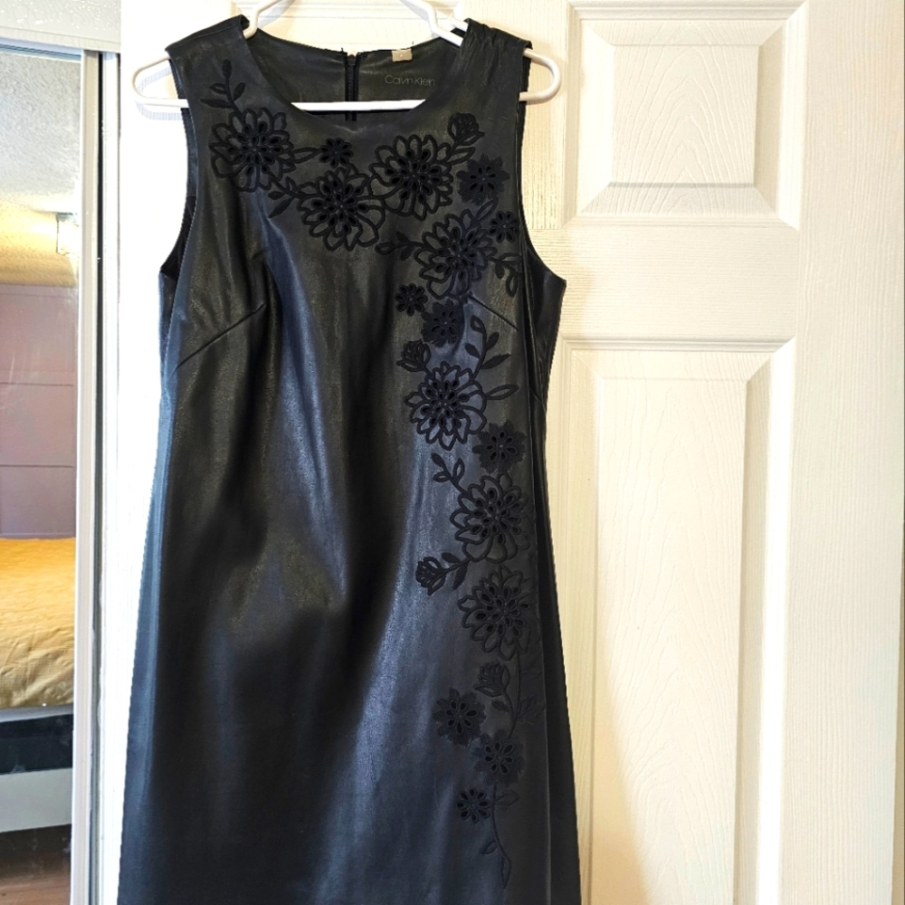 Calvin Klein Black Floral Mini Dress